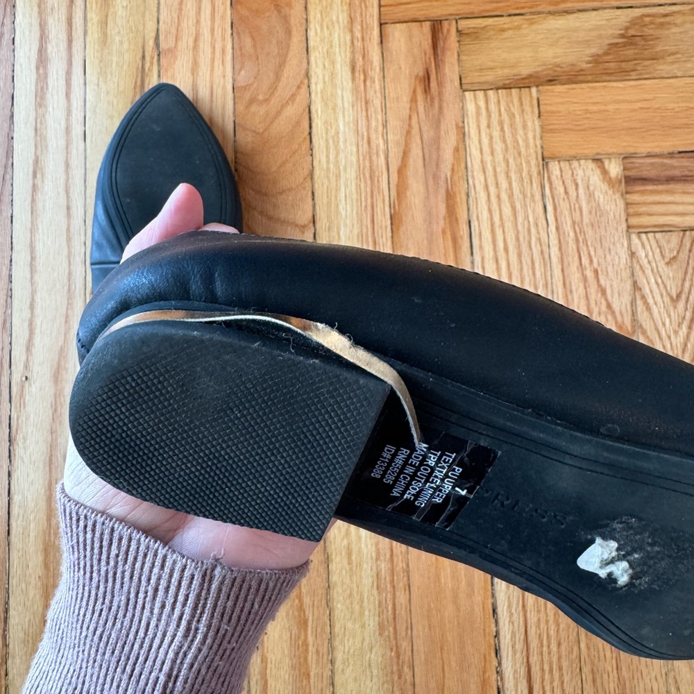 Express Black Pointed-Toe Loafers - Picture 5 of 5